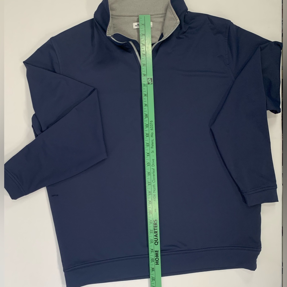 Peter Millar Navy Quarter-Zip Pullover - Picture 7 of 15